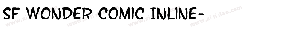 SF Wonder Comic Inline字体转换